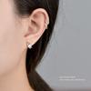 Ganjia S925 aretes de botón de fresa de plata esterlina lujo ligero de alta calidad con incrustaciones de diamantes aretes de fruta dulces lindos simples combinan con todo