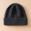 Chapéu de Lã Pura Espesso Quente de Inverno para Mulheres com Circunferência Craniana Grande, Chapéu com Proteção para as Orelhas, Chapéu de Lã, Chapéu de Tricô, Chapéu para Frio