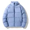 Jaqueta de algodão de inverno transfronteiriça para homens, estilo Hong Kong, gola alta, casaco de algodão espesso, corte solto, estilo coreano, moderno, minimalista, jaqueta puffer inspirada na juventude
