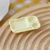 Urso Vegetal de Desenho Animado Prato de Jantar Brinquedo de Comida Grampo de Cola de Creme Acessórios de Joias Feitos à Mão DIY Acessórios de Resina Atacado