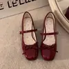 Zapatos Mary Jane Blancos con Tacón de Almohada, Lazo Dulce Lindo, Tacón Alto Grueso, Estilo Nuevo Primavera 2026 para Combinar con Faldas Estilo Lolita