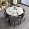 Juego de mesa y sillas de recepción y negociación de losa de roca, diseño cuadrado, adecuado para apartamentos pequeños, estilo moderno y minimalista, ideal para un balcón informal o como una mesa de comedor redonda pequeña