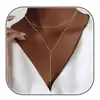 Collar Redondo Europeo y Americano, Cadena de Clavícula de Cobre, Moderno, Minimalista, Versátil, Elegante, Accesorio para el Trabajo para Mujeres