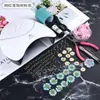 Bolsa de Materiales Hechos a Mano con Gota de Cristal DIY Traje para Principiantes Colgante Yupei Hoja Termorretráctil Mesa Material para Gota de Pegamento