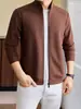 Sudadera con capucha para hombre, nueva para Otoño Invierno 2026, para mediana edad y jóvenes, casual, con cremallera, forrada de terciopelo, chaqueta cárdigan, color liso, deportiva, moderna, Dropshipping