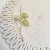 Plantas Acuáticas Artificiales y Accesorios Verdes, Accesorios de Hojas de Plantas Falsas, Materiales DIY para Paisajismo, Decoración de Ramillete de Eucalipto de Tres Ramas