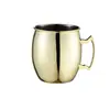 Copo de Cobre Martelado Transfronteiriço Copo Moscow Mule Bar Aço Inoxidável 304 Copo de Metal para Cocktail Copo Banhado a Cobre
