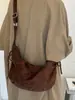 Bolsa de ombro plissada de grande capacidade estilo coreano Shuai Mijia 2026 nova moda retrô bolsa transversal bolsa de ombro para o dia a dia