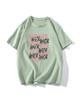 Hirsionsan Camiseta Divertida con Estampado de Letras para Mujer Verano Algodón