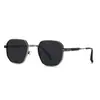 Gafas de Sol Polarizadas para Hombre, Exportación Transfronteriza Popular, Estilo Callejero Europeo y Americano, Modelo Influencer de Instagram, Gafas de Sol Poligonales 1435