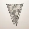 Bufanda de Seda para Mujer con Estampado de Anacardos y Patrón de Diamantes, Nueva Colección Primavera 2026, Chal de Estampado Patchwork Vintage, Protector de Cuello Versátil, Corbata de Seda para Cuello