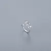 Pendientes de Plata de Ley 925 con Diamantes de Comercio Exterior para Mujer Moda Perforación Anillo de Nariz Transfronterizo Anillo de Nariz Simple de Gama Alta Joyería Europea y Americana