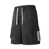 Pantalones Cortos de Trabajo Europeos Transfronterizos para Hombre, Nuevo Estilo Verano, Corte Holgado, Delgados, de Secado Rápido, Transpirables, Pantalones Cortos Deportivos Casuales