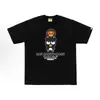 Suministro mayorista transfronterizo Chaopai de comercio exterior a 260g éxito de ventas BAPE cabeza de simio tiburón camiseta de manga corta 21