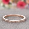 Desejo Joias Atacado Transfronteiriço Anel de Casal Banhado a Ouro Rosa Anel de Diamante de Fileira Única Anel de Cauda de Diamante Estilo Feminino Mulheres