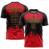 Camiseta Redonda de Manga Curta Estampada 3D Cruz Masculina