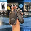 Adequado para Capa de Chave de Carro Mercedes-Benz C300L/E260L/Gla200L Concha Glc/Gle350/Glb220L Estojo de Chave
