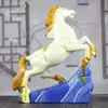 Decoração de cavalo de cerâmica Tang sancai joia prateleira antiga sala de estar escritório decoração presente presente de aniversário seleção de presentes