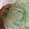 Pulsera de Calcedonia Verde Hielo, Brazalete Delgado Redondo, Pulsera de Belleza Verde Manzana, Venta al por Mayor a Partir de Una Pieza