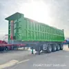 Fabricante Semirremolque Autodescargable de Volteo Trasero Vertical Hecho a Medida, Semirremolque de Volteo Trasero en Forma de U Integrado, Transporte de Carga de 4 Ejes