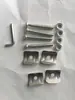 Accesorios de Tornillería para Estantería de Cocina, Herramientas de Montaje de Estantes, Tornillos, Tuercas, Placas Protectoras, Ruedas, Tapones para Tubos de Esquina Interna, Topes