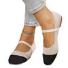 Sapatos Rasos de Tamanho Grande Estilo Europeu e Americano para Mulheres, Novo Estilo Verão 2026, Boca Rasa Respirável Sapatos de Exportação, Tamanho 42, Sapatos Casuais de Malha