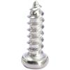 Tornillo Autorroscante de Acero Inoxidable 304, Cabeza Plana Triangular, Tornillo de Cabeza Redonda Triangular, Tornillo de Punta Triangular Antirrobo M2.6-M4