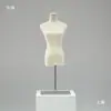 Maniquí de tienda de ropa, accesorios, maniquí femenino de medio cuerpo de escritorio, estilo coreano, soporte de exhibición, soporte de maniquí de ventana para ropa de mujer