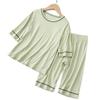 Roupas de Casa Infantis para Meninos e Meninas Conjunto Infantil Pijama de Bebê Roupa para Ar Condicionado Manga Curta Shorts Classe A Verão Anti-mosquito Modal