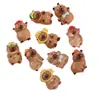 Nuevos Accesorios de Joyería de Resina de Oso de Dibujos Animados Divertidos DIY Hechos a Mano Pegamento de Crema Funda para Teléfono Móvil Pasador Cuerda para el Cabello Sombrero