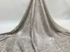 Novo Tecido Bordado com Malha Elástica 3+3mm Padrão Concavo de Pele de Cobra Moda Vestido Superfície Bordada com Lantejoulas de Designer de Luxo