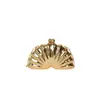 Bolso de Noche Acrílico Forma de Coral Bolsa Caja Cadena Bolso Forma de Abanico Bolso Concha Bolso de Mano Hombro Cruzado para Mujer Transfronterizo