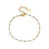 Pulsera Esmaltada de Acero Inoxidable Europea y Americana Moda Exótica Pulsera de Goteo de Aceite Pulsera Dorada para Dama En Stock