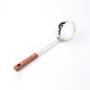 Acero Inoxidable Mango de Madera Olla Caliente Cuchara Cuchara para Sopa Hogar Estilo Occidental Pala para Freír Bistec Colador de Empanadillas Multifuncional