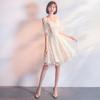 Vestidos Cortos para Dama de Honor para Mujer 2026 Nuevo Estilo Coreano Color Champaña Grupo de Mejores Amigas Damas de Honor Vestidos de Hermana Vestidos de Cóctel Otoño