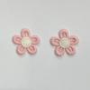 Acessórios de Laço Bordado Coloridos Delicados Flor de Cinco Pétalas para Bebê Prendedor de Cabelo Acessórios Estilo Igual TikTok Acessórios de Faixa Elástica para Cabeça