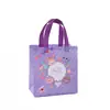 Saco de Embalagem para Presente de Festa de Aniversário com Animal de Desenho Animado Bolsa de Mão Não Tecida Bolsa de Embalagem à Prova d'Água para Levar Sacola de Compras