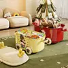 Caja de Almacenamiento de Juguetes para Niños, Caja de Almacenamiento para Ropa de Bebé en Dormitorio del Hogar, Caja de Almacenamiento de Gran Capacidad para Sala de Estar con Ruedas, Caja de Almacenamiento Linda y Divertida