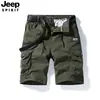 2026 Verano Nuevo Ropa de Trabajo Casual Rectos Sueltos Tallas Grandes Múltiples Bolsillos Pantalones Casuales Pantalones Cortos Delgados Pantalones a la Rodilla para Hombre
