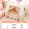 Nuevo Estilo Primavera y Verano Nido Cama Tienda Triángulo Soñadora, Nido Fresco y Transpirable para Perros, Nido para Gatos, Nido Cerrado, Nido para Mascotas para Perros Pequeños y Medianos