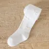 Novedad de Otoño 2026: Medias de Algodón Peinado para Niñas con Estampado de Montaña y Múltiples Lazos, Pantimedias Rayadas para Bebés y Niños