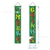 Temu Gran Venta Serie de Banderas Dobles Navideñas Impresión de Alta Definición Papá Noel Muñeco de Nieve Banderín Decorativo para Pasillo