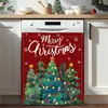 Boneco de Neve de Natal Adesivo Magnético para Lava-louças Tampa de Prato Adesivo Adesivo Magnético para Geladeira Decoração de Cozinha Azulejos Magnéticos Adesivo de Geladeira