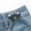 Artefacto de cintura con punta de taladro, botones sin costuras y sin clavos, hebilla extraíble, botones para jeans, hebilla de cintura ajustable