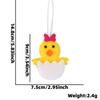Decoraciones de Fiesta de Pascua de Amazon Colgante de Dibujo Animado de Conejo Zanahoria Huevo de Pascua Pollo Colgante de Tela Relleno