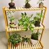 Estante para Flores Sala de Estar Estante para Flores de Pie Móvil de Hierro Estante de Almacenamiento Interior Multicapa Hogar Balcón Estante para Flores Escalonado