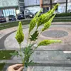 Fabricante de Flores Artificiales para Bodas Verdes Hortensia Verde Rosa Rocío de Golondrina Loto Bola de Cebolla Decoración Suave para Bodas Flor Artificial al por Mayor