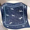 Rao Yun Primavera e Outono 70 Novo Estilo Feminino Crepe de Seda Cetim 12 Momme Lenço Quadrado Estilo Floral Coreano Em Estoque Atacado