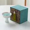 Taza Maestra de Cerámica con Gradiente de Gama Alta para Beber Té, Nueva Taza de Degustación con Esmalte de Cristal Estilo Chino, Juego de Té Kung Fu de Gama Alta