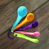 Juego de Cucharas Medidoras Transfronterizas de 5 Piezas, Cucharas Medidoras Combinadas con Escala, Cuchara para Sopa, Cucharadita, Cuchara para Condimentos, Herramientas para Hornear